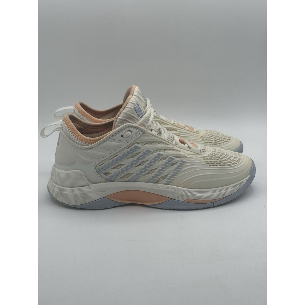 K-Swiss Hypercourt Sprpeme 2 Women's Tennis/Running White/Peach sz 9.5